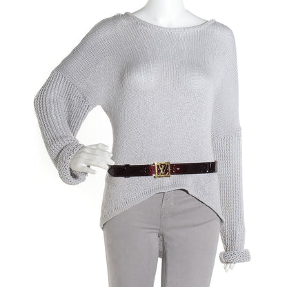 Louis Vuitton Vernis LV Frame Belt Amarante 85 34 2 of 8