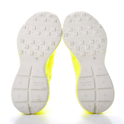Gucci Calfskin Mens Rhyton Sneakers 10 Yellow Fluo 5 of 10