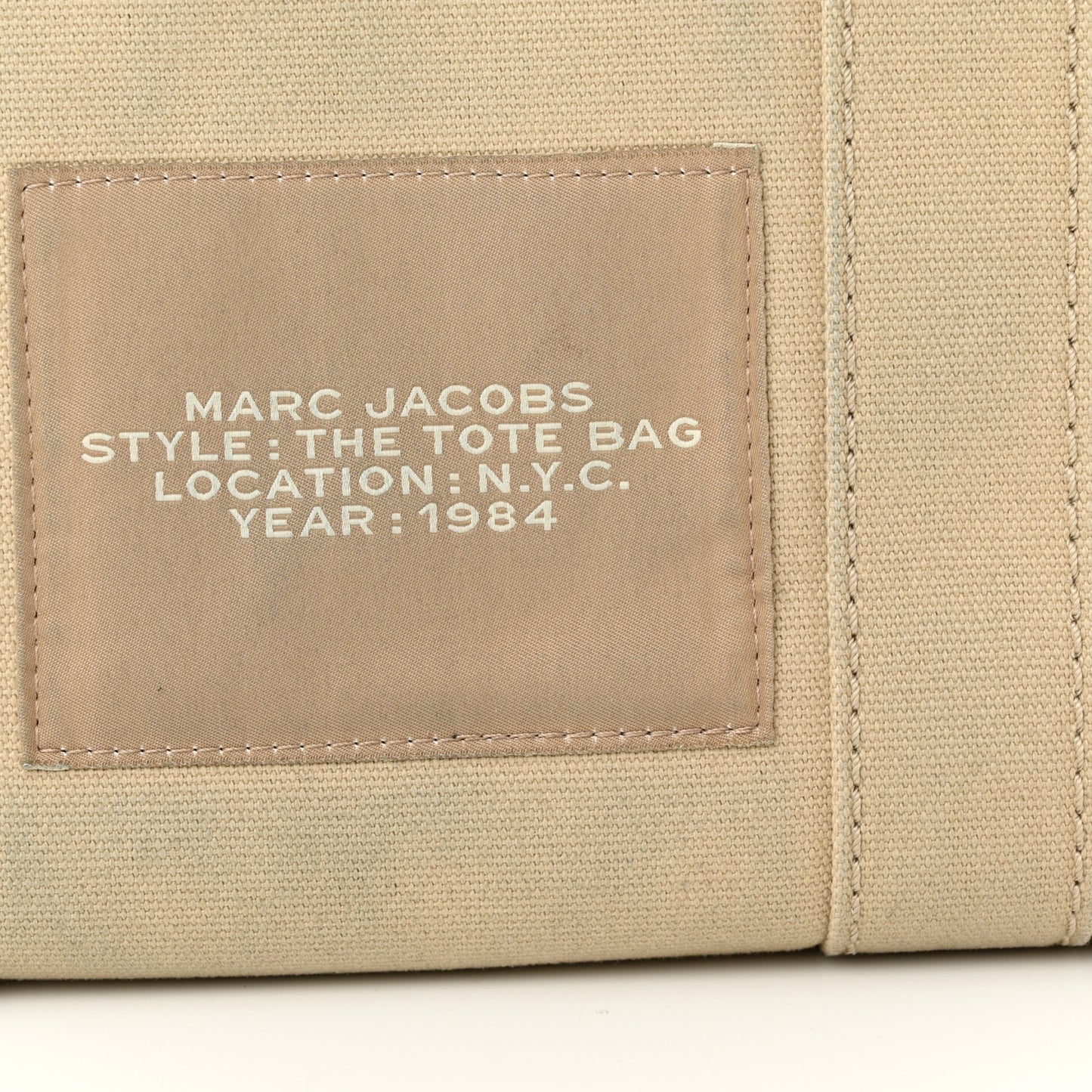 Cotton Canvas Medium The Traveler Tote Bag Beige