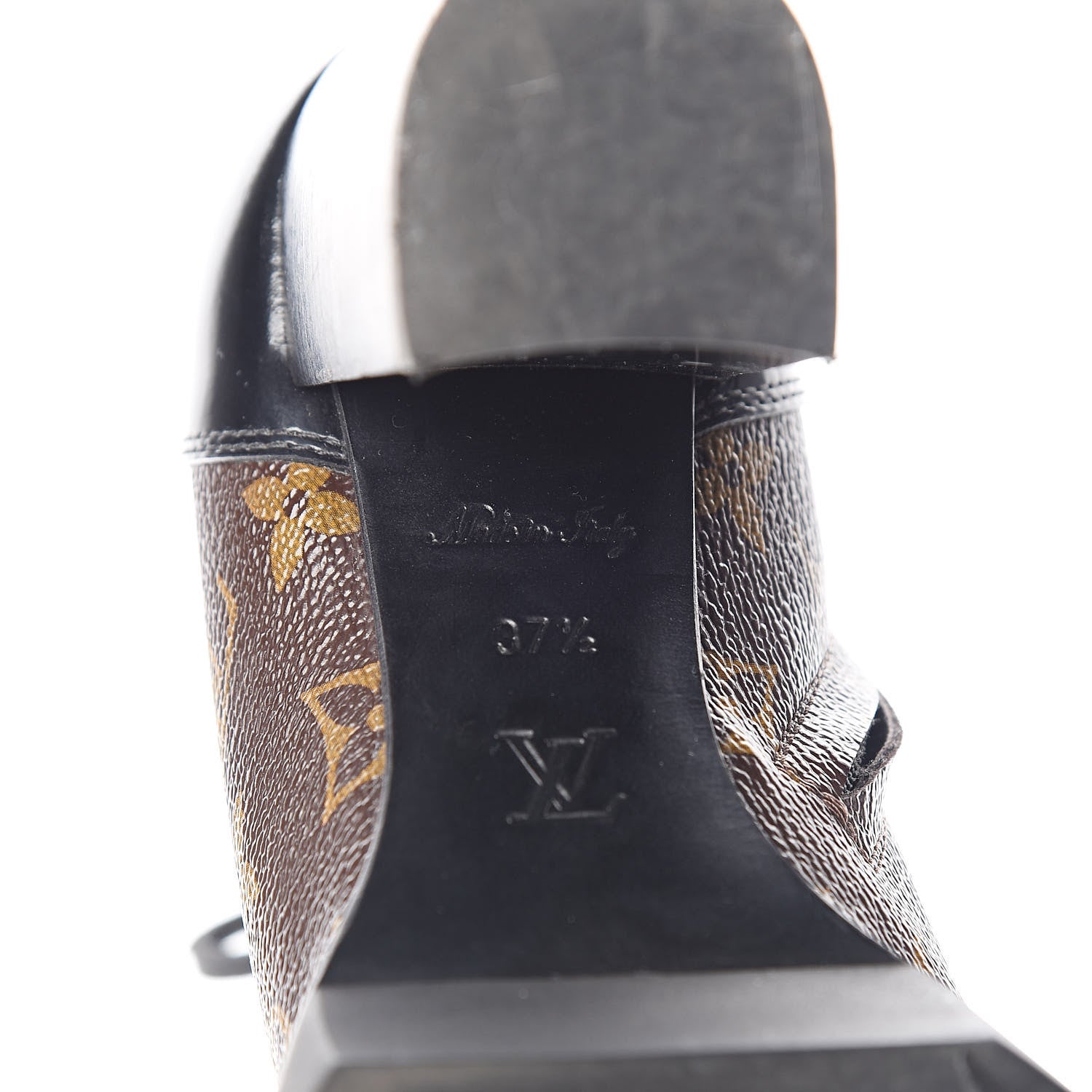Louis Vuitton Patent Calfskin Monogram Star Trail Ankle Boots 37.5 Black 6 of 8