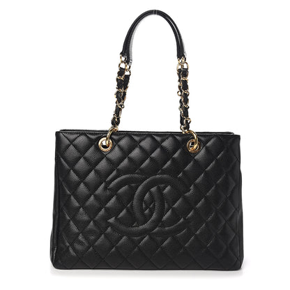 Chanel Caviar Quilted Grand Shopping Tote GST Black 1 of 10