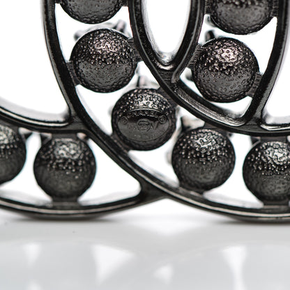 Chanel Crystal CC Brooch Black 4 of 4