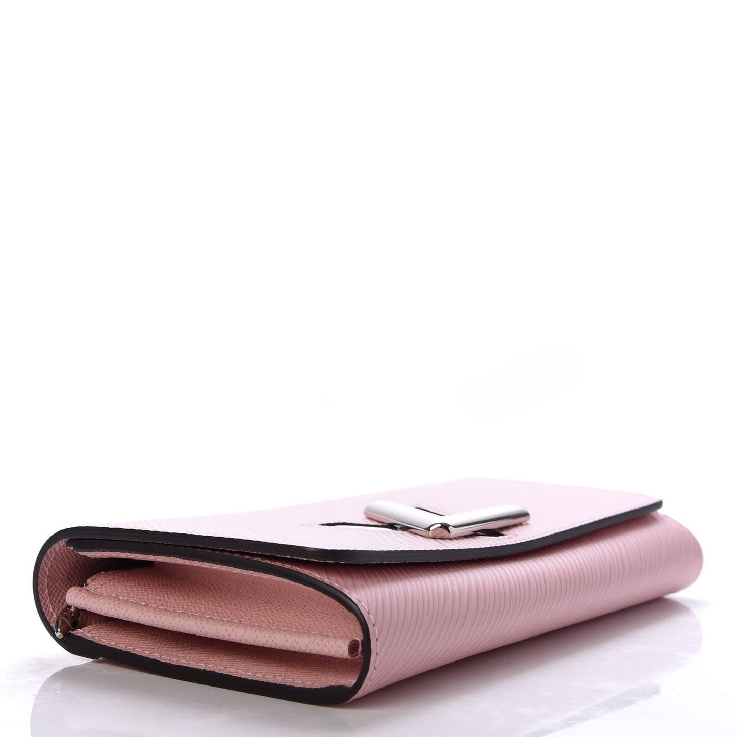 Epi Twist Wallet Rose Ballerine