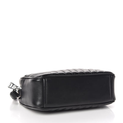 Prada Soft Calfskin Diagramme Crossbody Bag Black 4 of 9