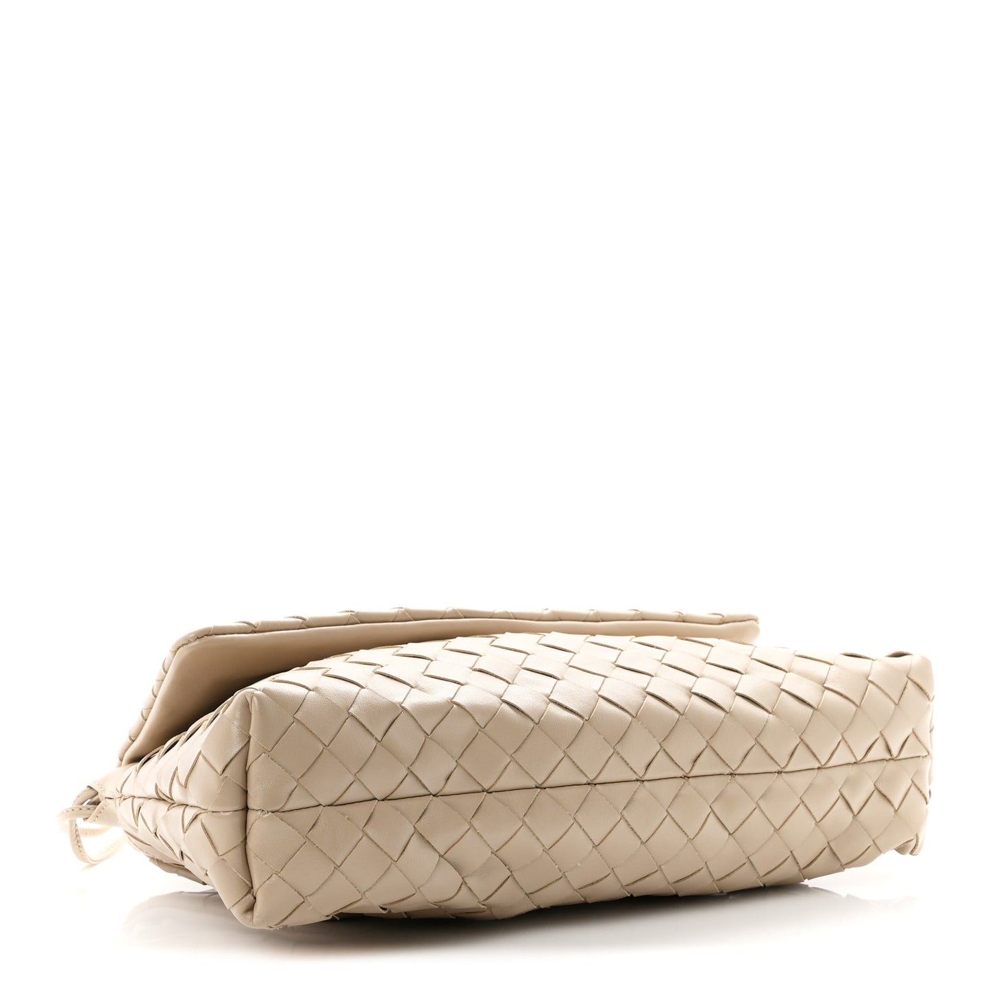 Calfskin Intrecciato Giorno Ecru