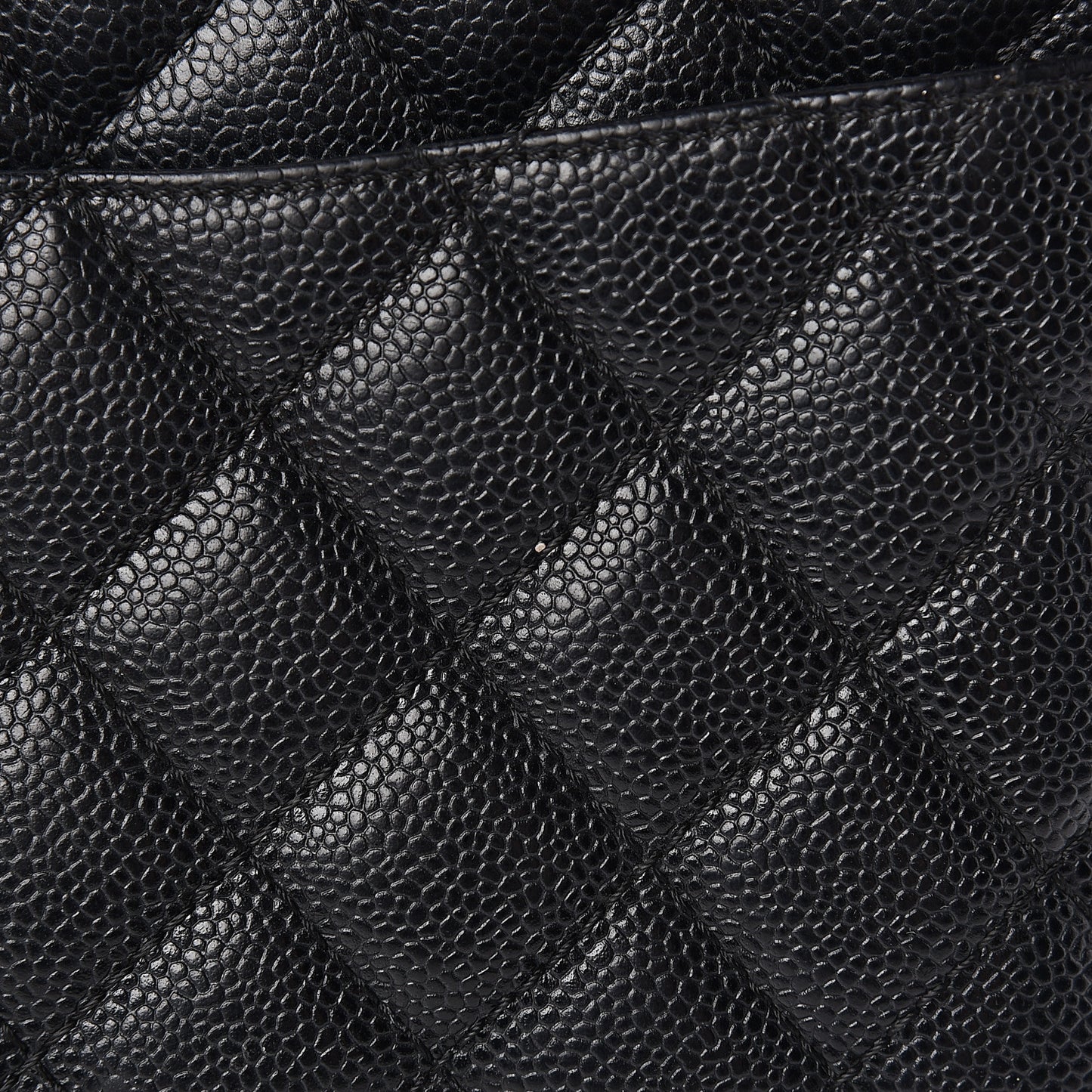 Caviar Quilted Grand Shopping Tote GST Black