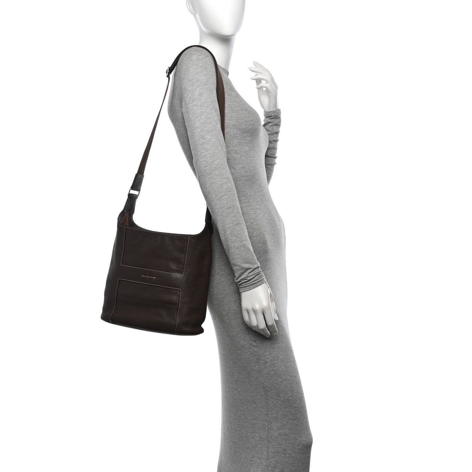 Hermes Taurillon Clemence Sac Good News PM Chocolate 2 of 10