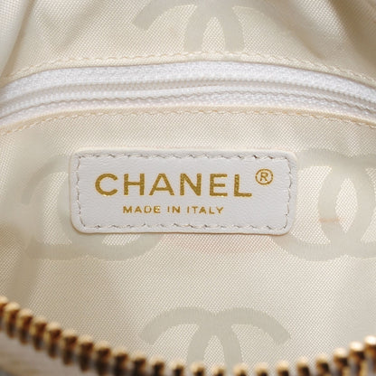 Chanel Caviar CC Stitched Hobo White 6 of 8