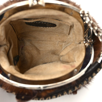 Fendi Mink Cuoio Romano Selleria Mini Frame Bag 5 of 9