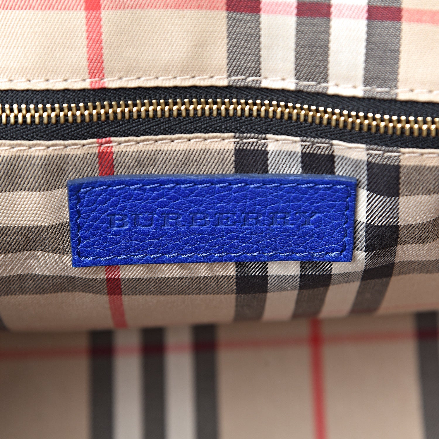 Burberry London Grainy Calfskin Small Greenwood Bowling Bag Brilliant Blue 6 of 10