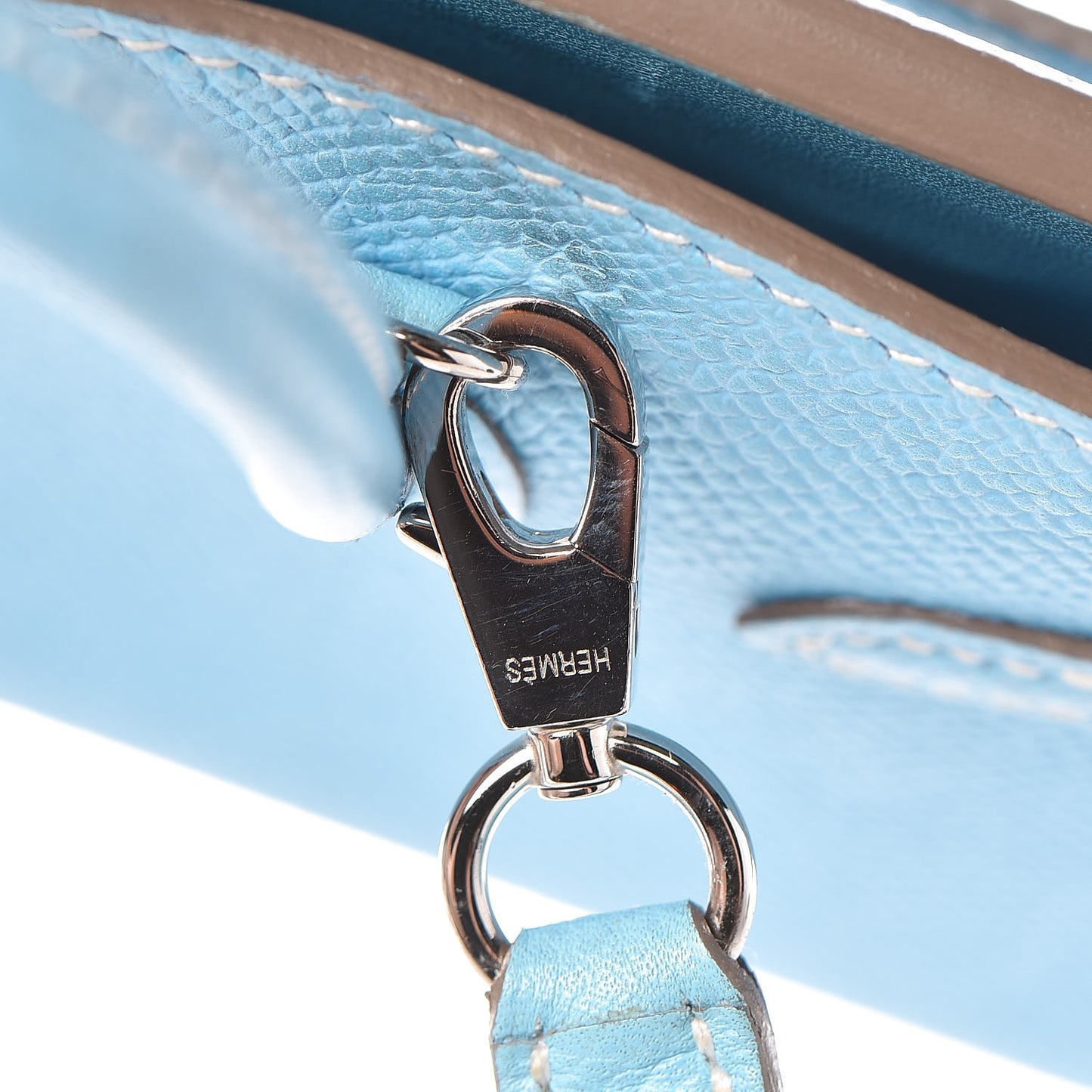 Epsom Micro Birkin 15 Celeste
