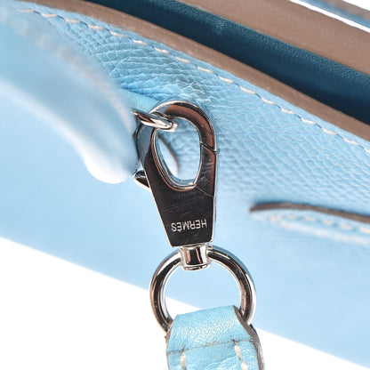 Hermes Epsom Micro Birkin 15 Celeste 26 of 29