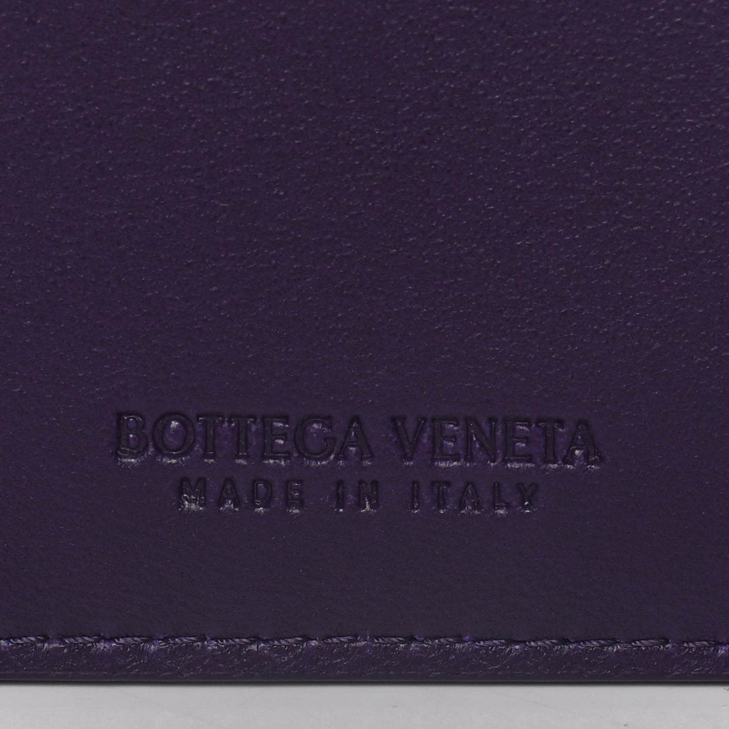 Nappa Maxi Intrecciato Card Holder Raisin