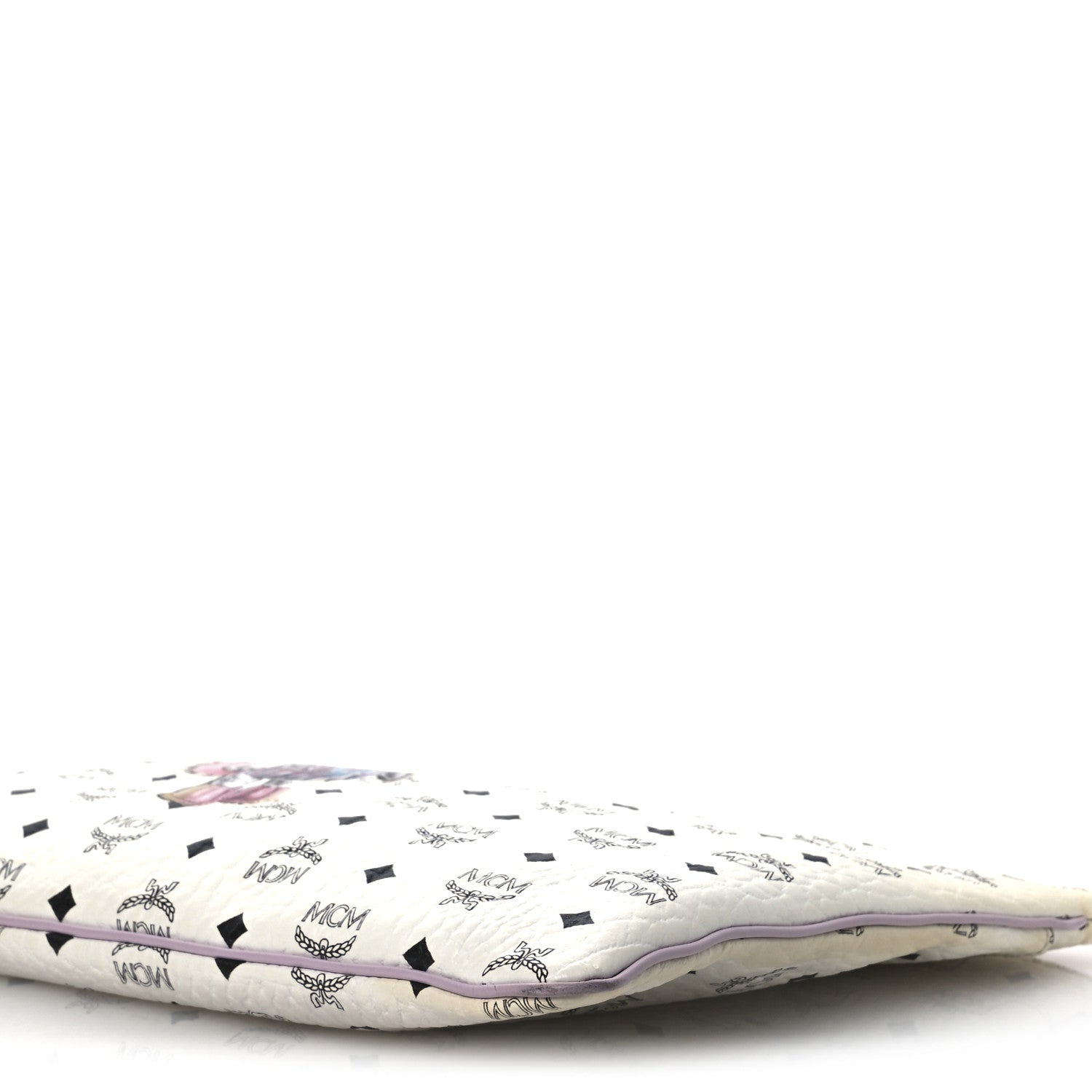 MCM Visetos Medium Punk Rabbit Crossbody Pouch White 10 of 12