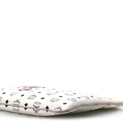 MCM Visetos Medium Punk Rabbit Crossbody Pouch White 10 of 12