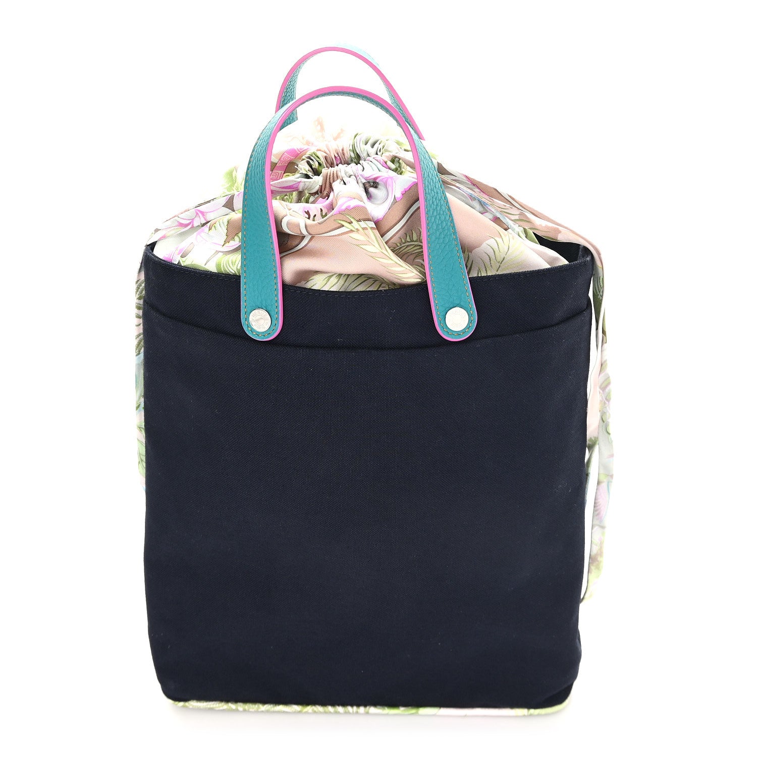 Hermes Canvas Taurillon Silk Petit H Tote Multicolor 1 of 10