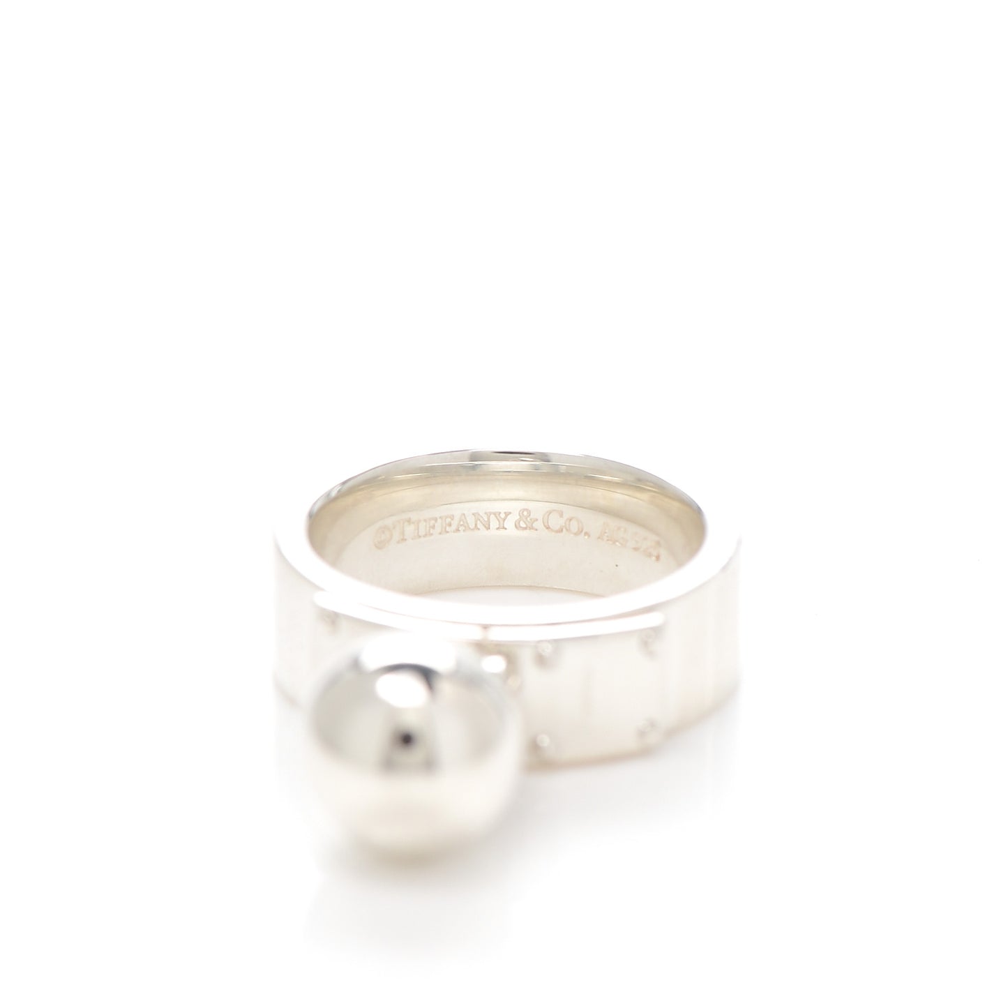 Sterling Silver HardWear Ball Dangle Ring 51 5.75