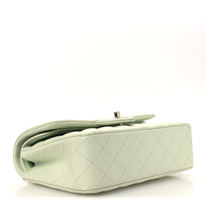 Chanel Caviar Quilted Small Double Flap Light Green 4 of 10