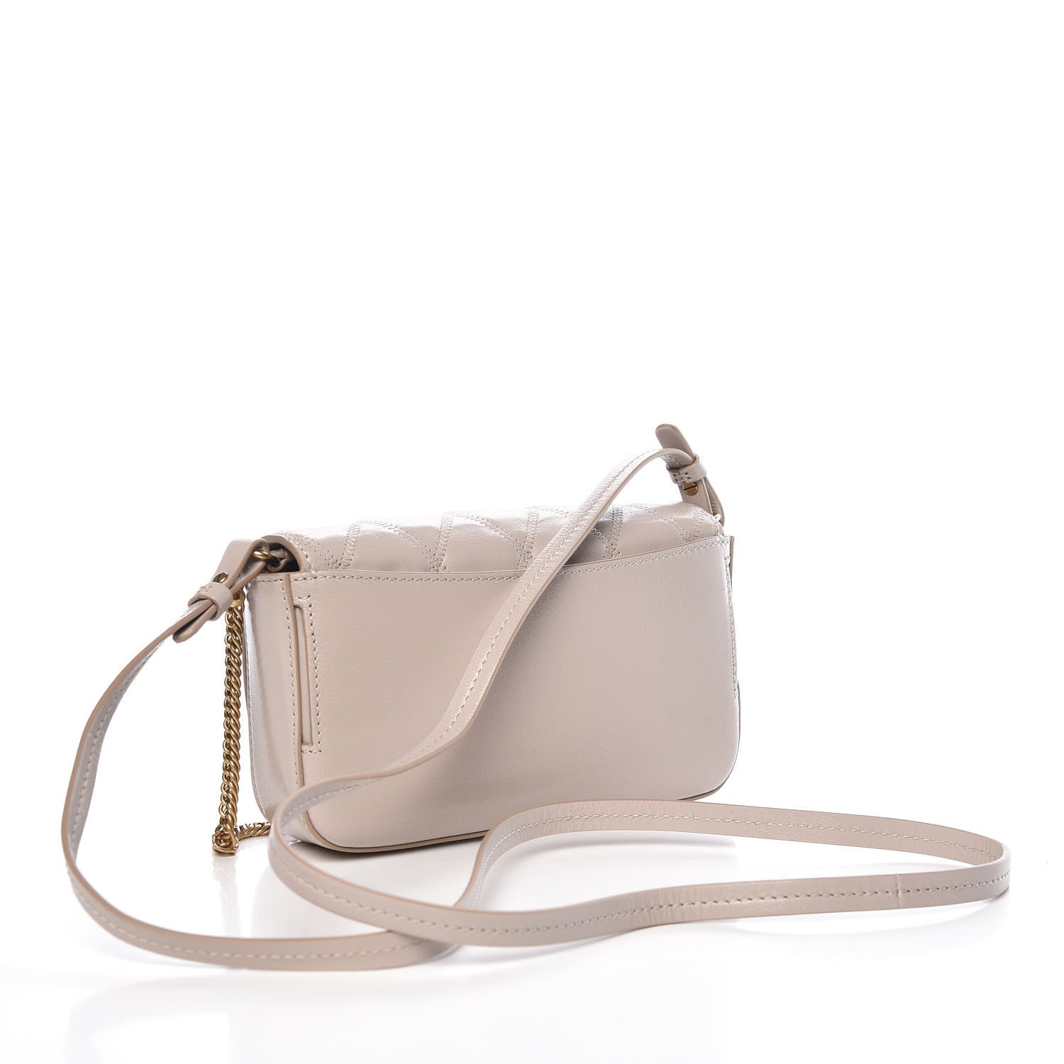 Givenchy Goatskin Quilted GV3 Mini Pocket Convertible Bag Natural 3 of 10