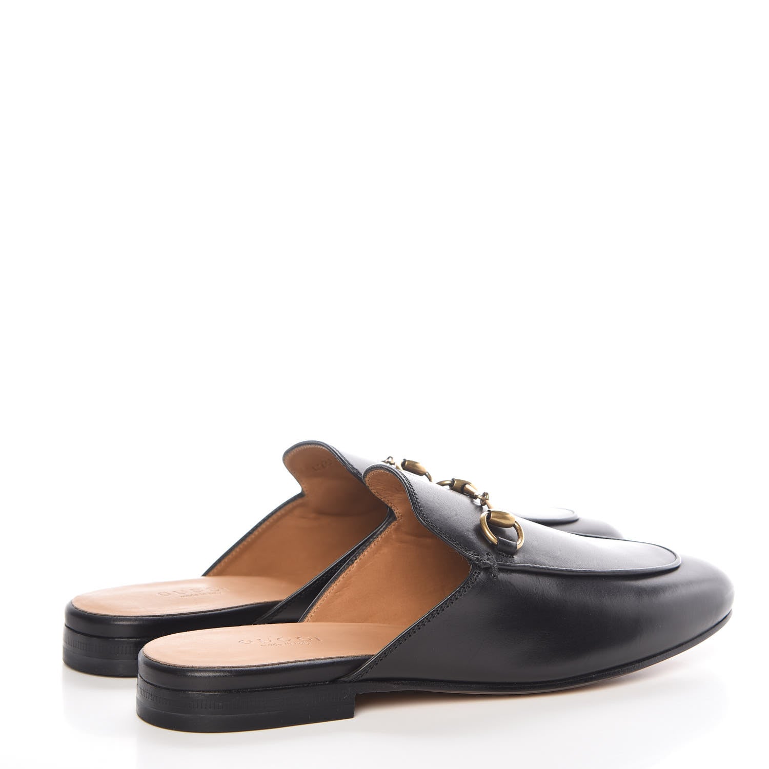 Gucci Calfskin Womens Princetown Slippers 37 Black 4 of 8