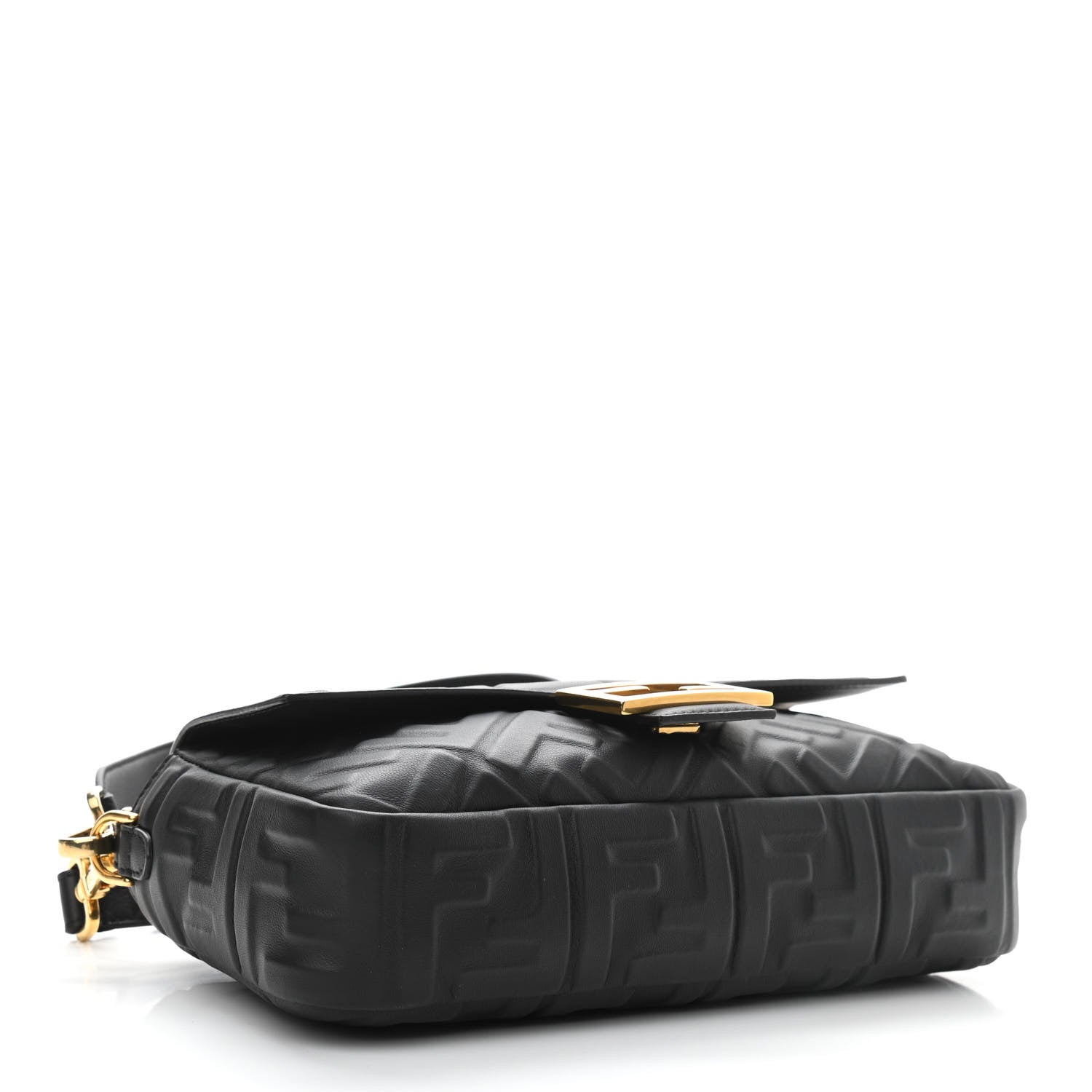 Fendi Nappa FF 1974 Embossed Baguette Black 4 of 10