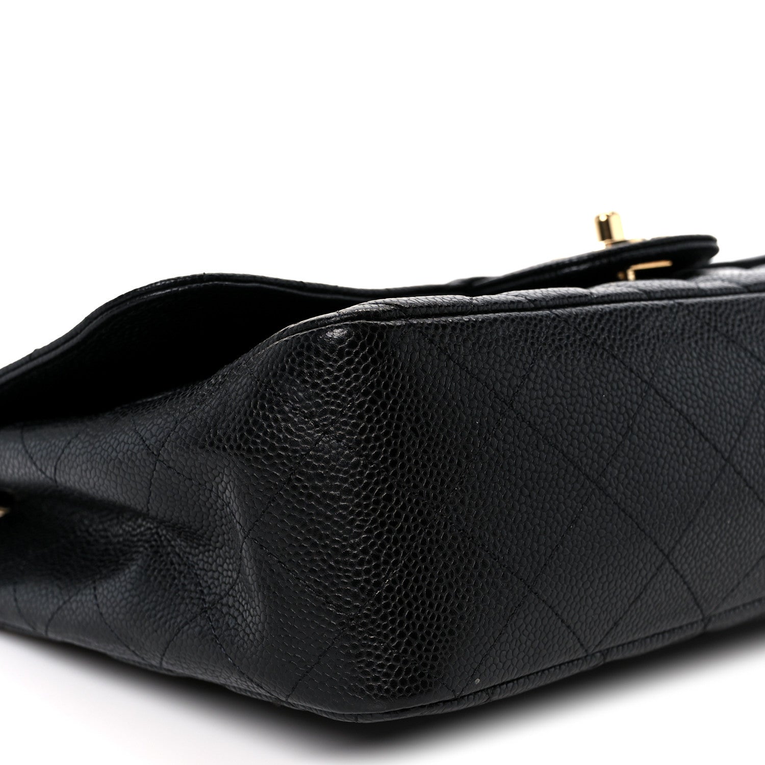 Chanel Caviar Quilted Jumbo Single Flap Black 10 of 11