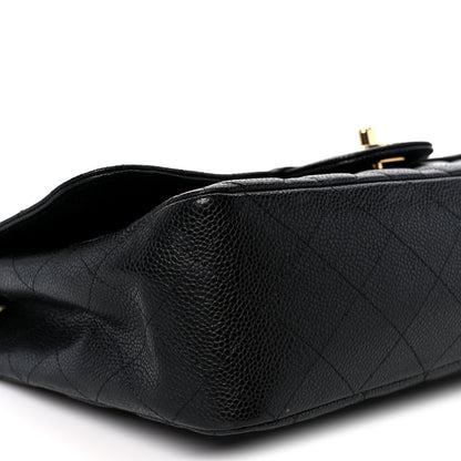 Chanel Caviar Quilted Jumbo Single Flap Black 10 of 11