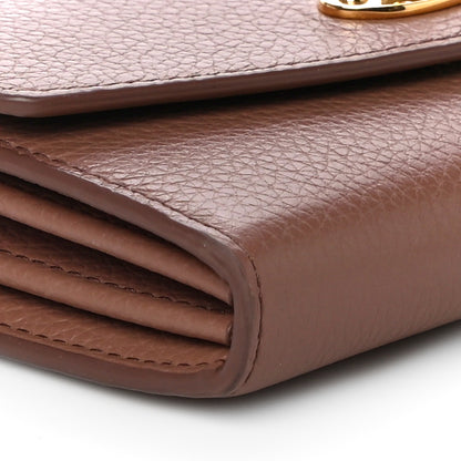 Mulberry Classic Grain Medium Darley Wallet Dark Blush 8 of 12