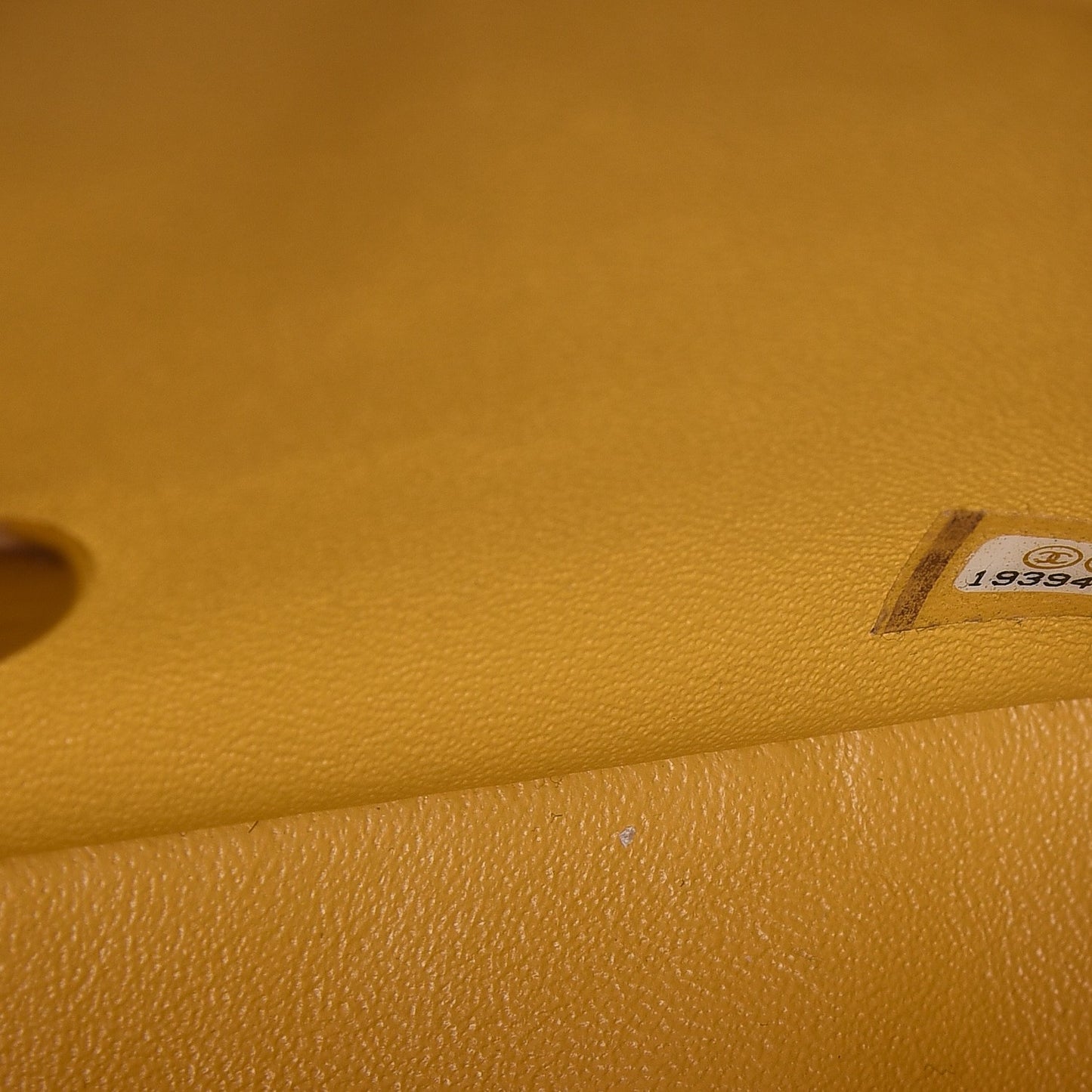 Lambskin Quilted Mini Rectangular Flap Yellow