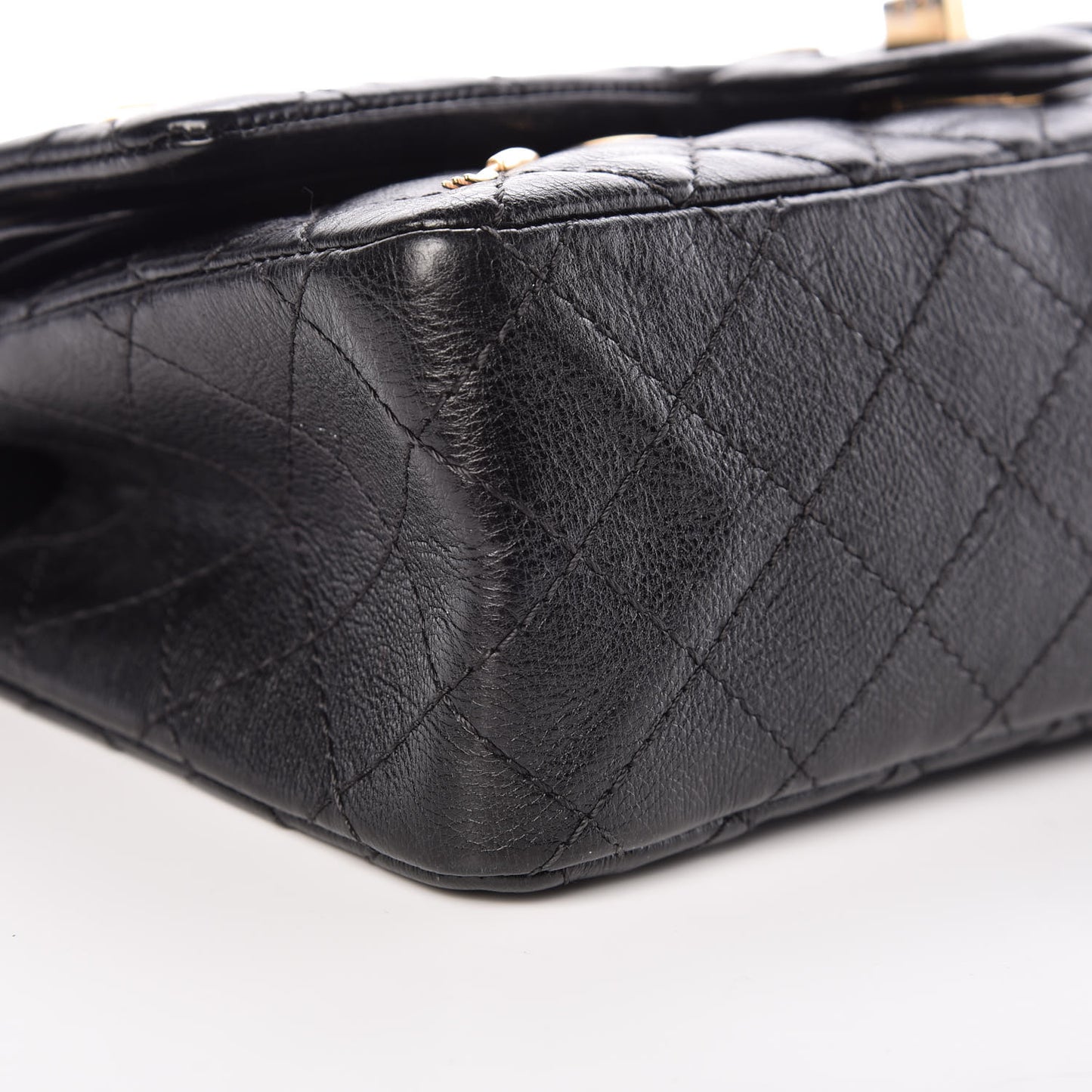 Calfskin Quilted Spoon Charms Brasserie 2.55 Reissue 225 Flap Black
