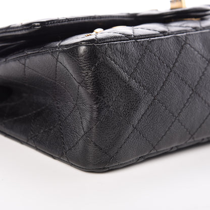 Chanel Calfskin Quilted Spoon Charms Brasserie 2.55 Reissue 225 Flap Black 5 of 11