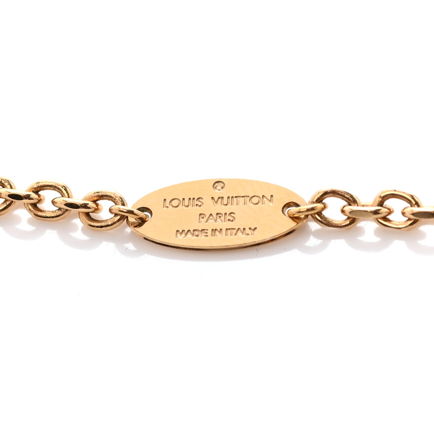 Monogram Charms Necklace Gold