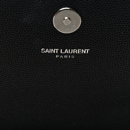 Saint Laurent Grain De Poudre Classic Monogram Kate Clutch Black 6 of 9