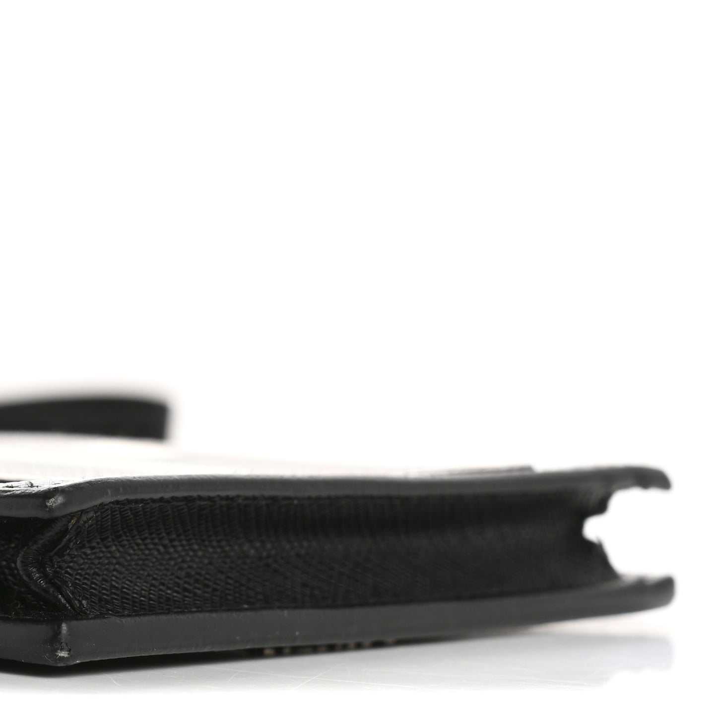 Saffiano Racing Logo Patch Mini Bag Black