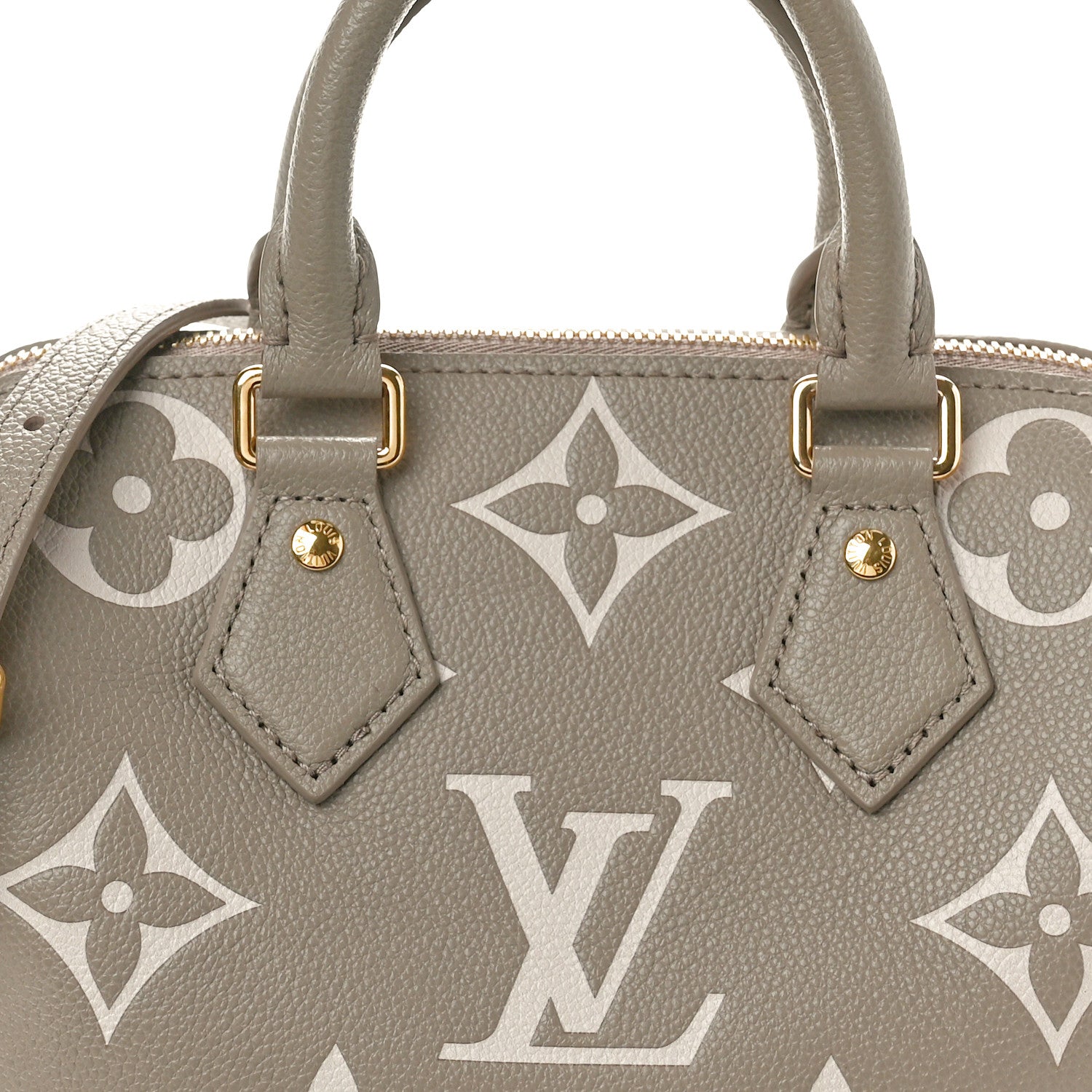 Louis Vuitton Empreinte Monogram Giant Speedy Bandouliere 20 Creme Beige 7 of 10