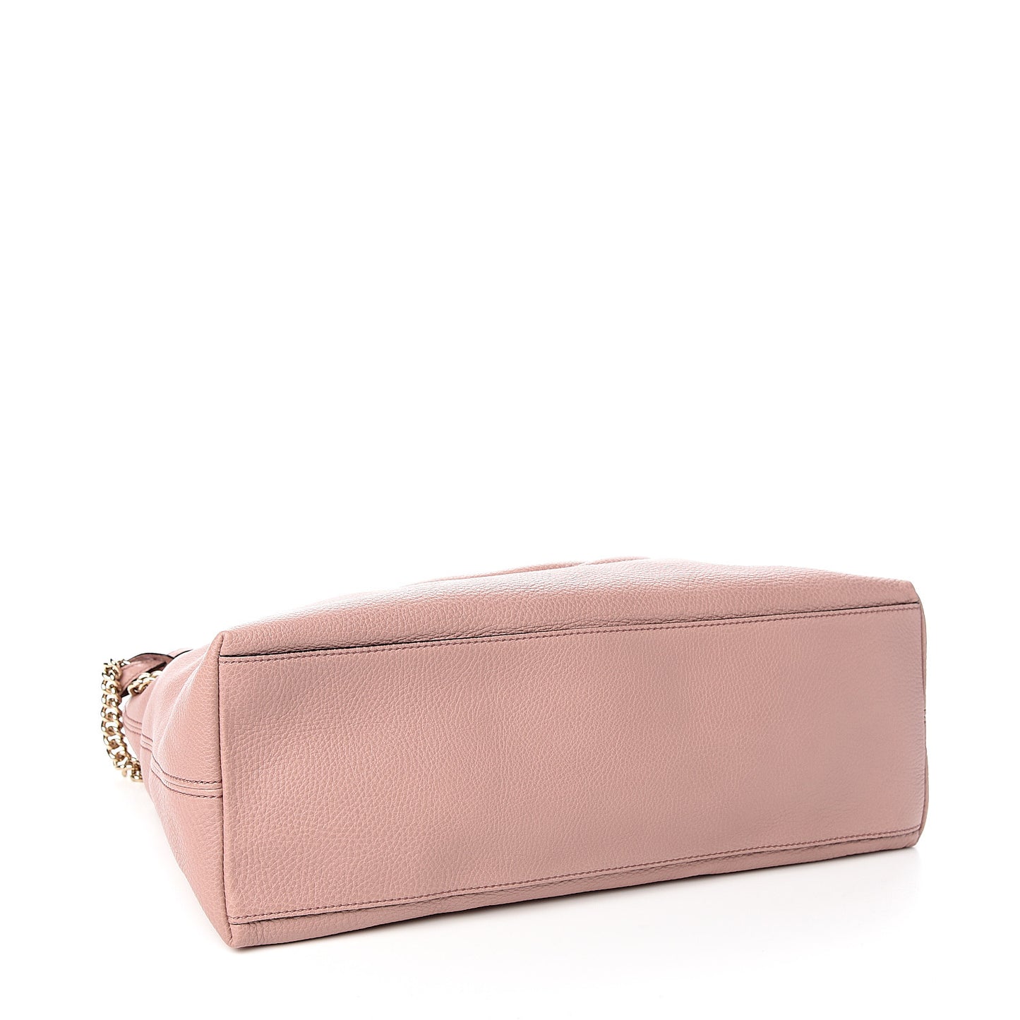 Pebbled Calfskin Medium Soho Chain Shoulder Bag Dark Cipria
