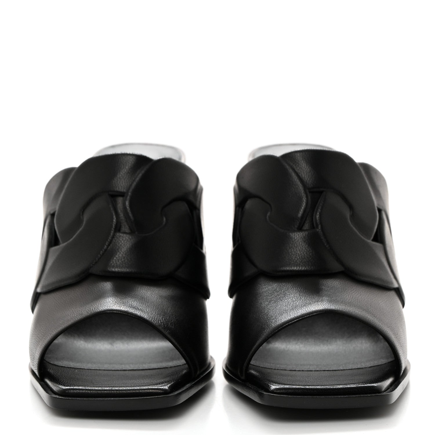 Hermes Nappa Hanna 95 Sandal 36 Black 2 of 9