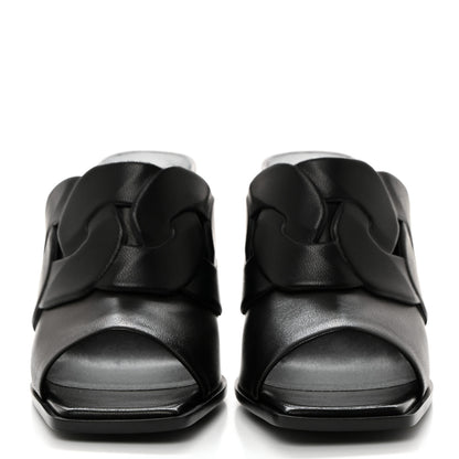 Hermes Nappa Hanna 95 Sandal 36 Black 2 of 9