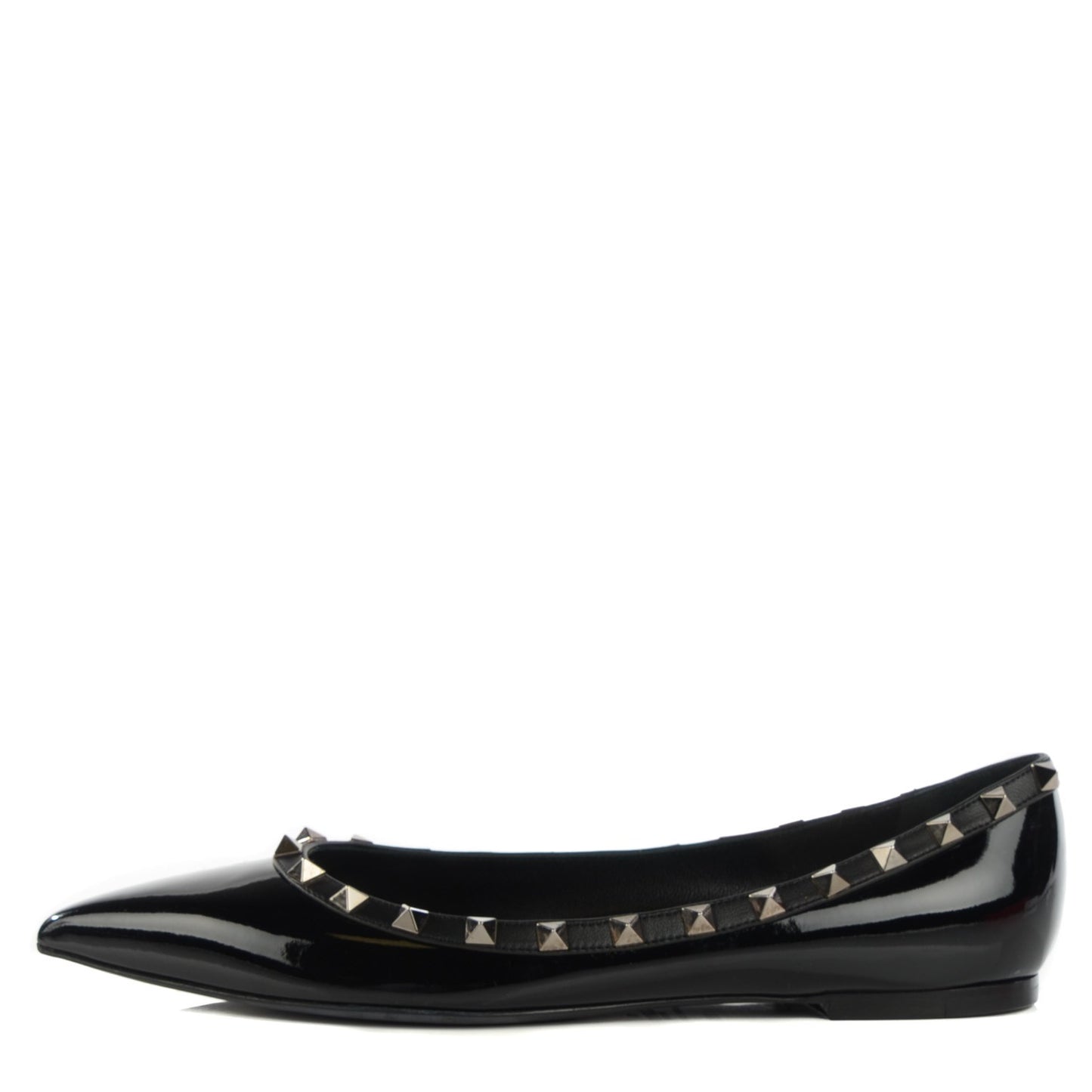 Patent Rockstud Ballerina Flats 39.5 Black