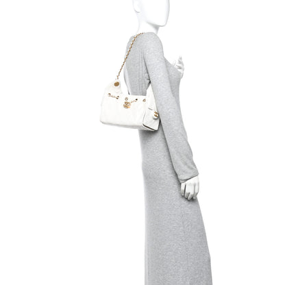 Chanel Caviar Quilted Mini Chanel 25 Handbag White 2 of 10