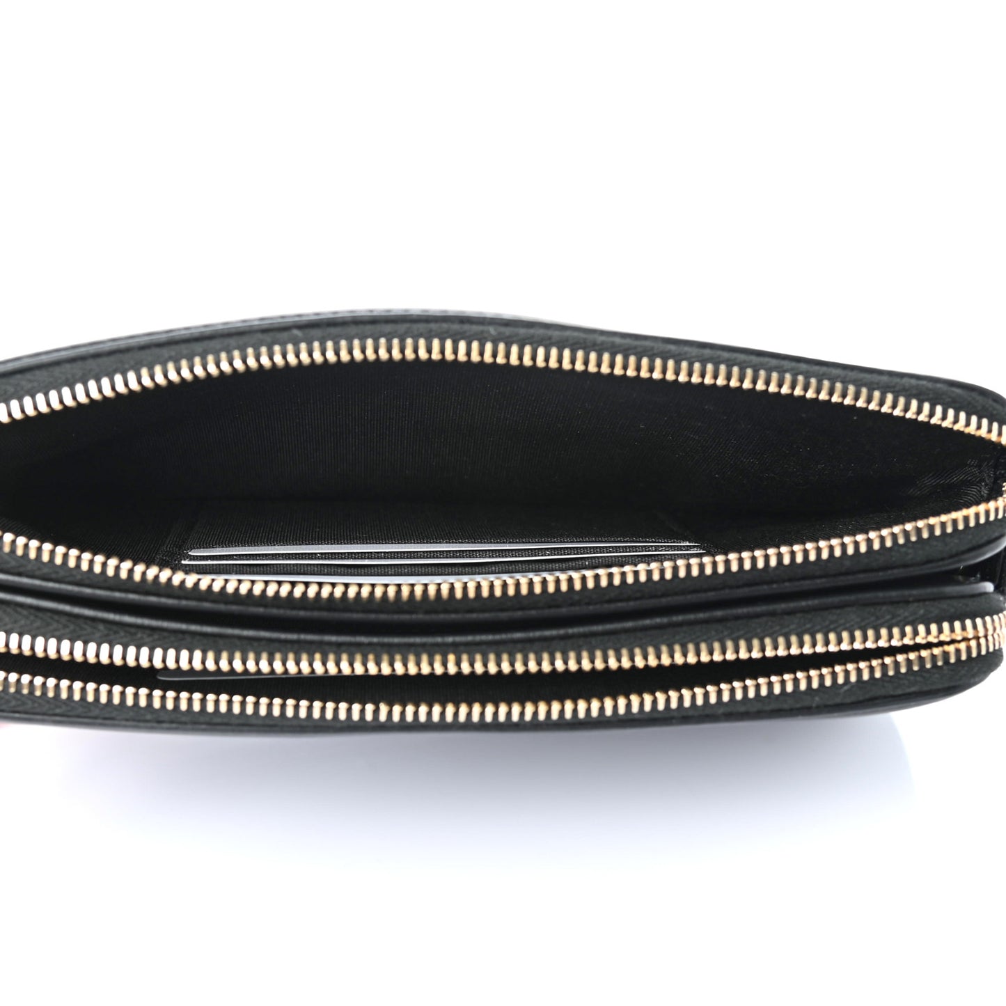 Caviar Quilted CC Filigree Clutch With Chain Black