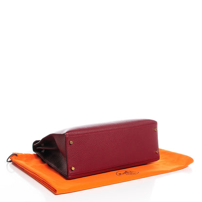 Hermes Fjord Kelly Sellier 35 Rouge H 4 of 23