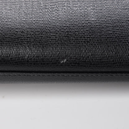 Saint Laurent Textured Calfskin Classic Y Ligne Clutch Black 9 of 9