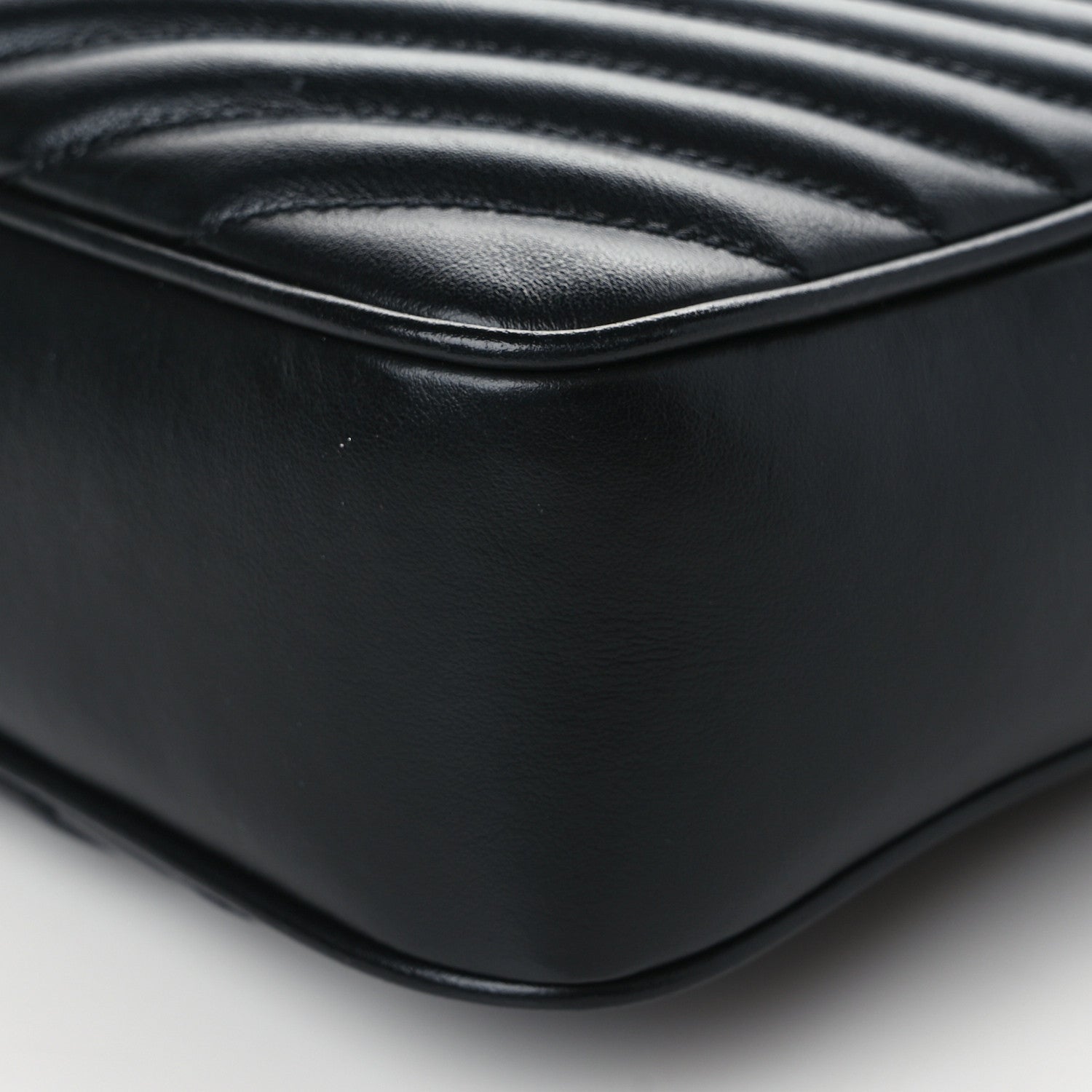 Saint Laurent Calfskin Matelasse Monogram Monochrome Lou Camera Bag Black 7 of 8
