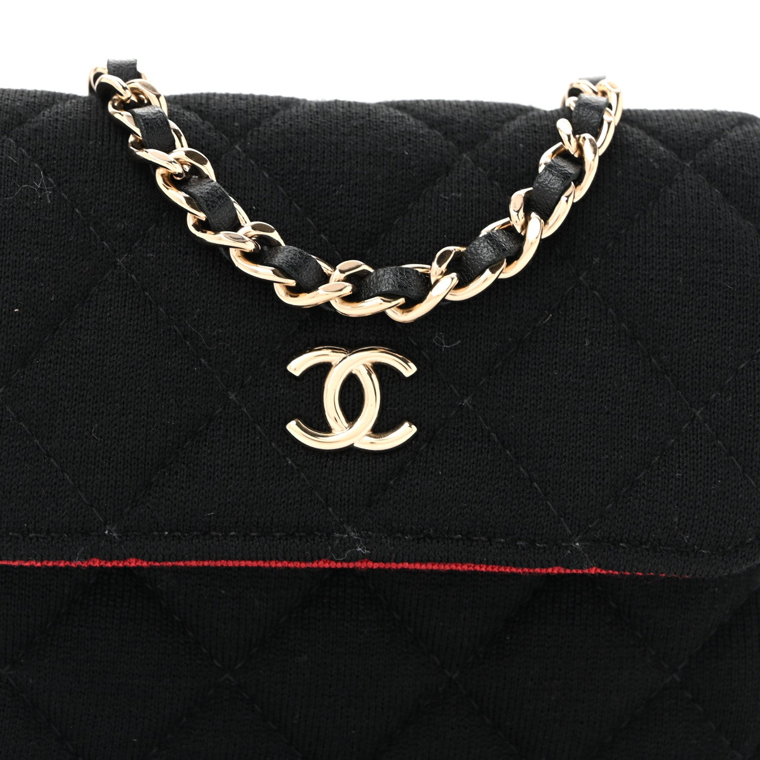 Chanel Jersey Quilted Micro Mini Flap Black 8 of 10