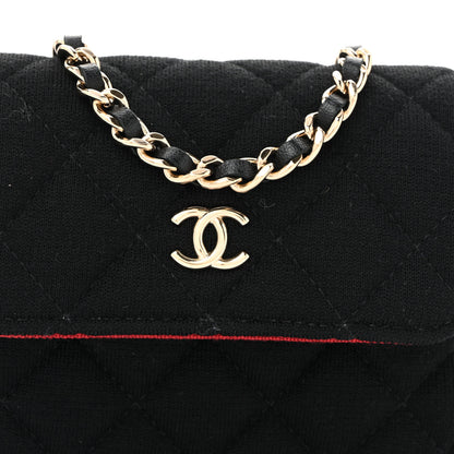 Chanel Jersey Quilted Micro Mini Flap Black 8 of 10