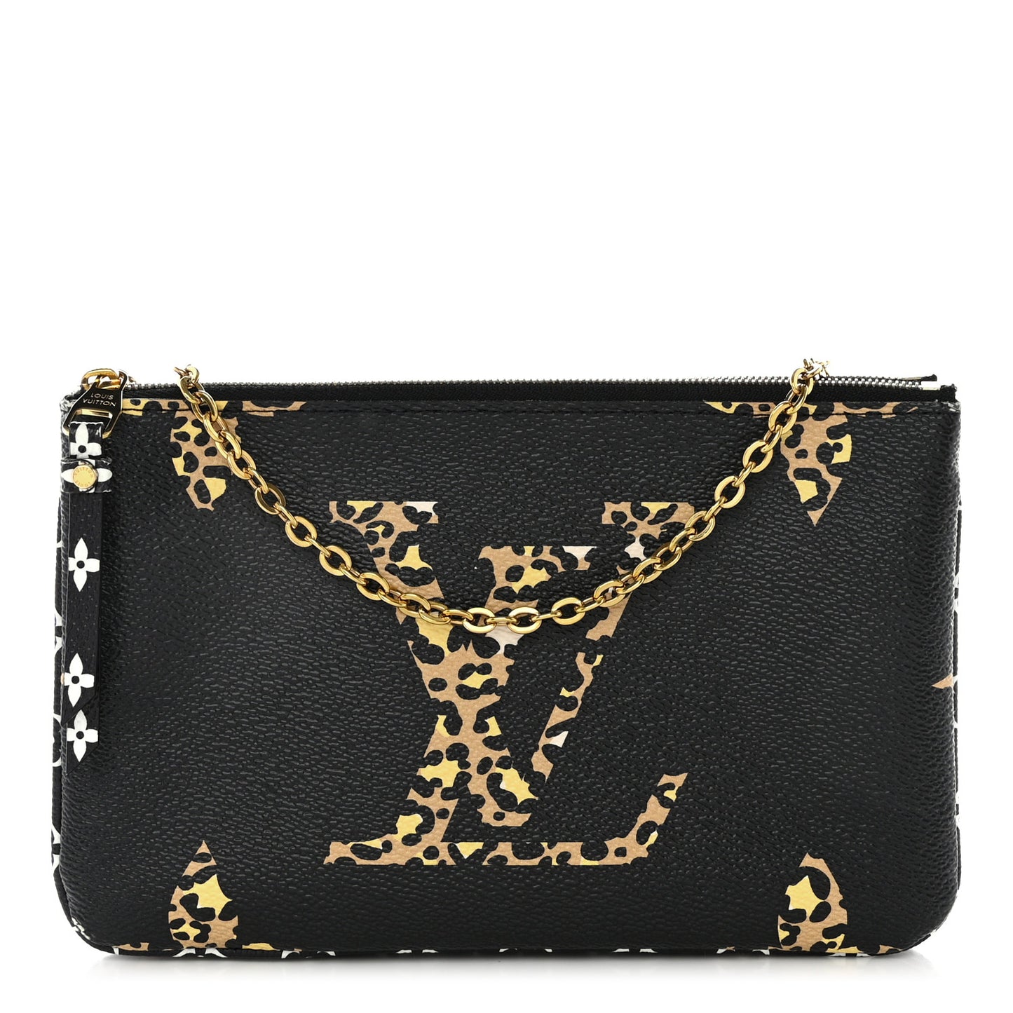 Monogram Giant Jungle Pochette Double Zip Black