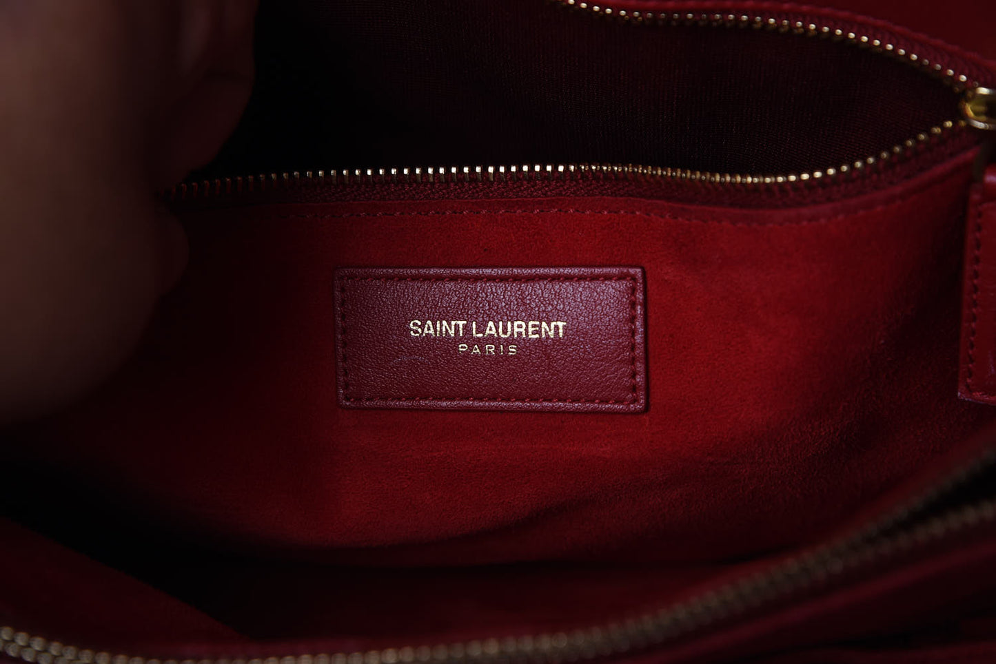 Calfskin Small Sac De Jour Lipstick Red