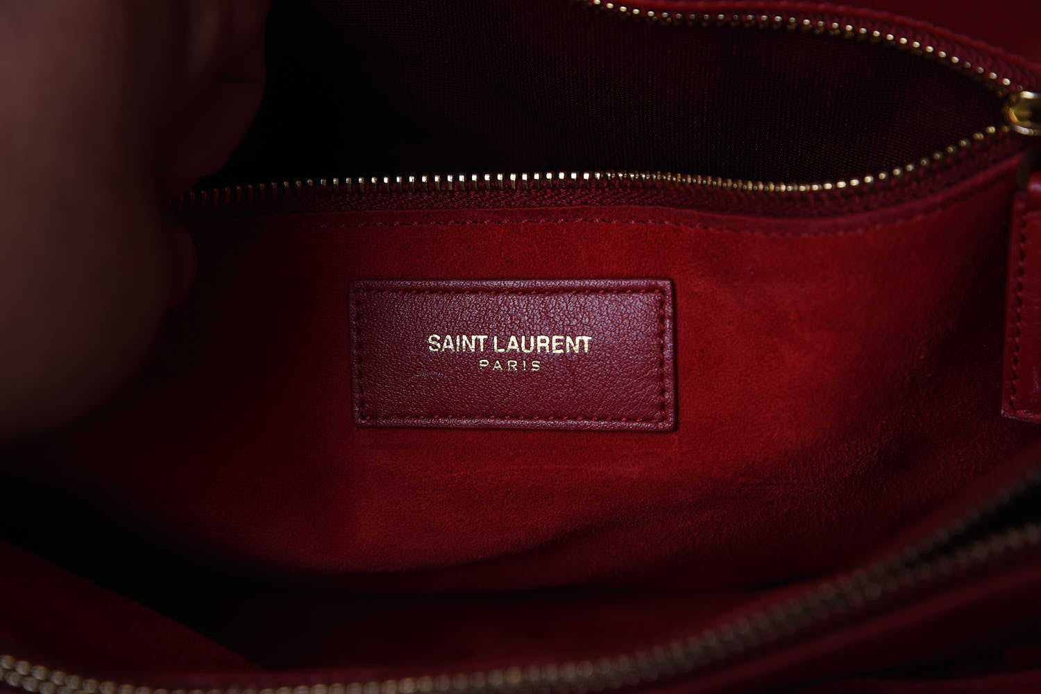 Saint Laurent Calfskin Small Sac De Jour Lipstick Red 9 of 14