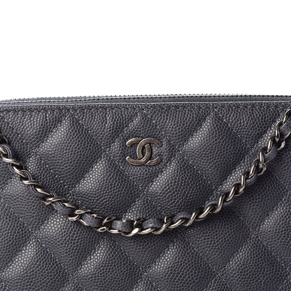 Chanel Caviar Quilted Small Clutch With Chain Grey 8 of 11